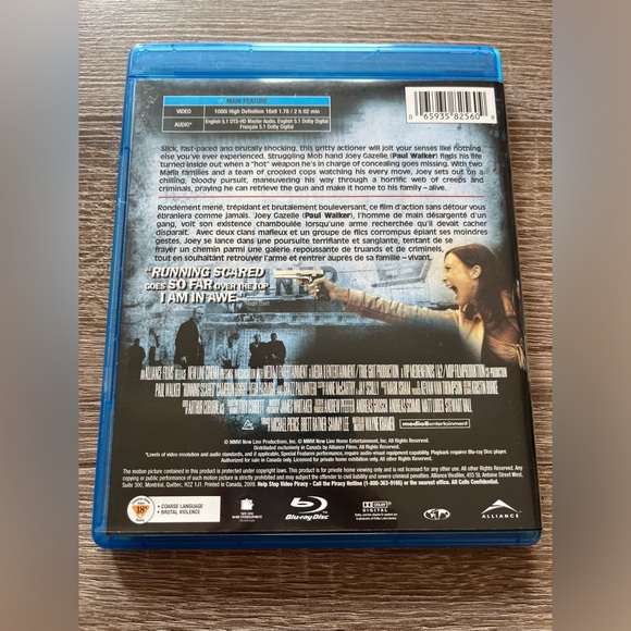 📀 3/$15 or 4/$20 📀 Running Scared Bluray - Picture 2 of 3